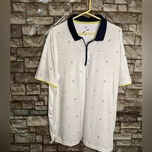 Head Golf Men’s Golf Club Zip Up Polo Shirt Size XL